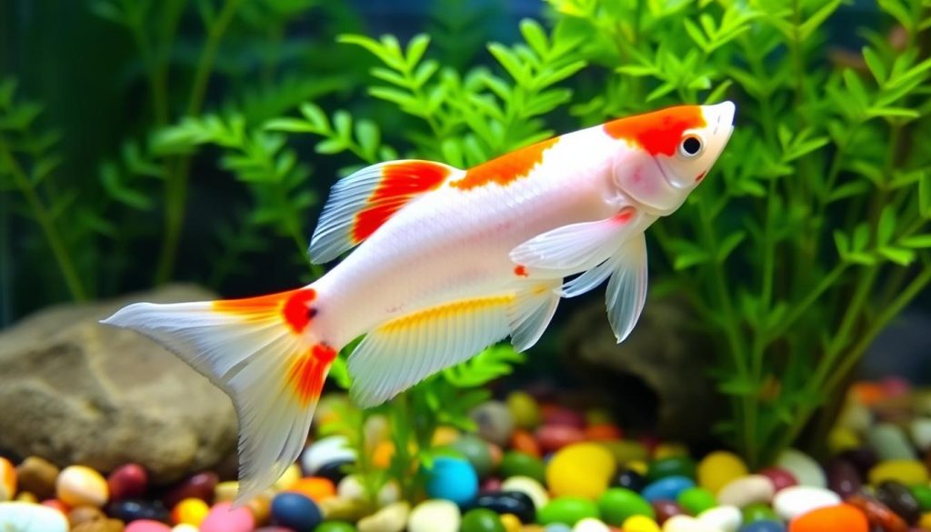 Albino Red Cap Koi Guppy