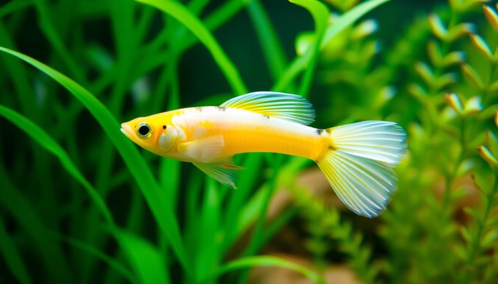 Albino Yellow Cobra Guppy