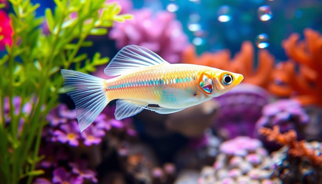 albino silverado guppy