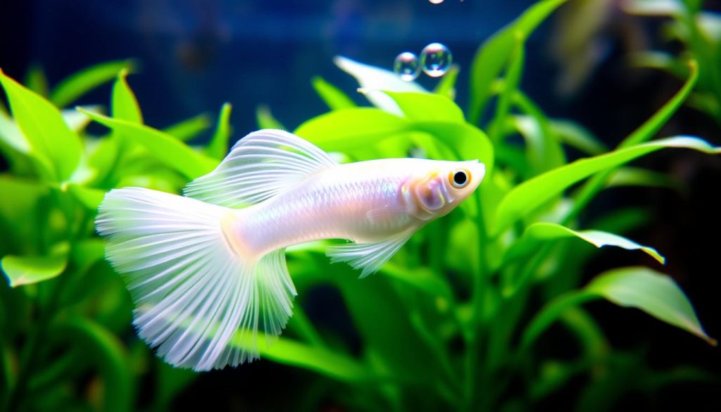 albino silverado guppy