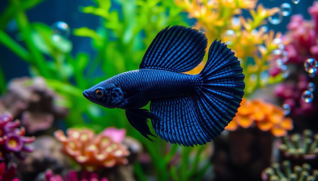 Dark Dumbo Dragon Guppy