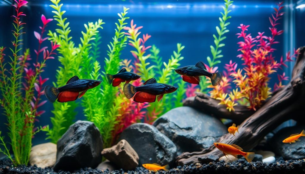 Dark Dumbo Dragon Guppy Tank Mates