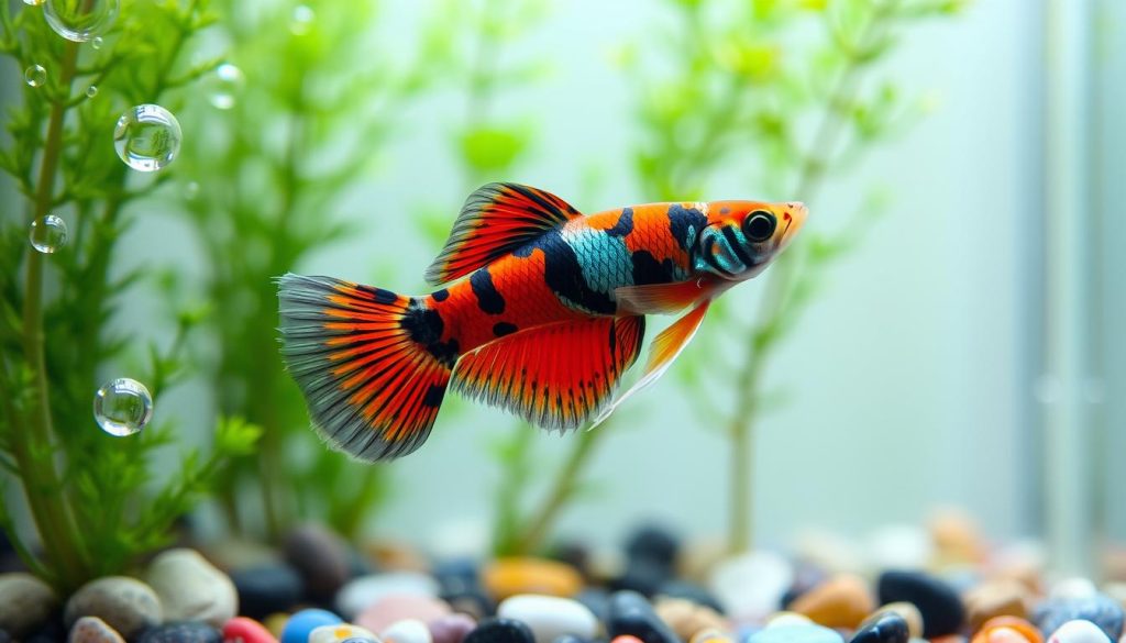 Galaxy Red Tiger Guppy